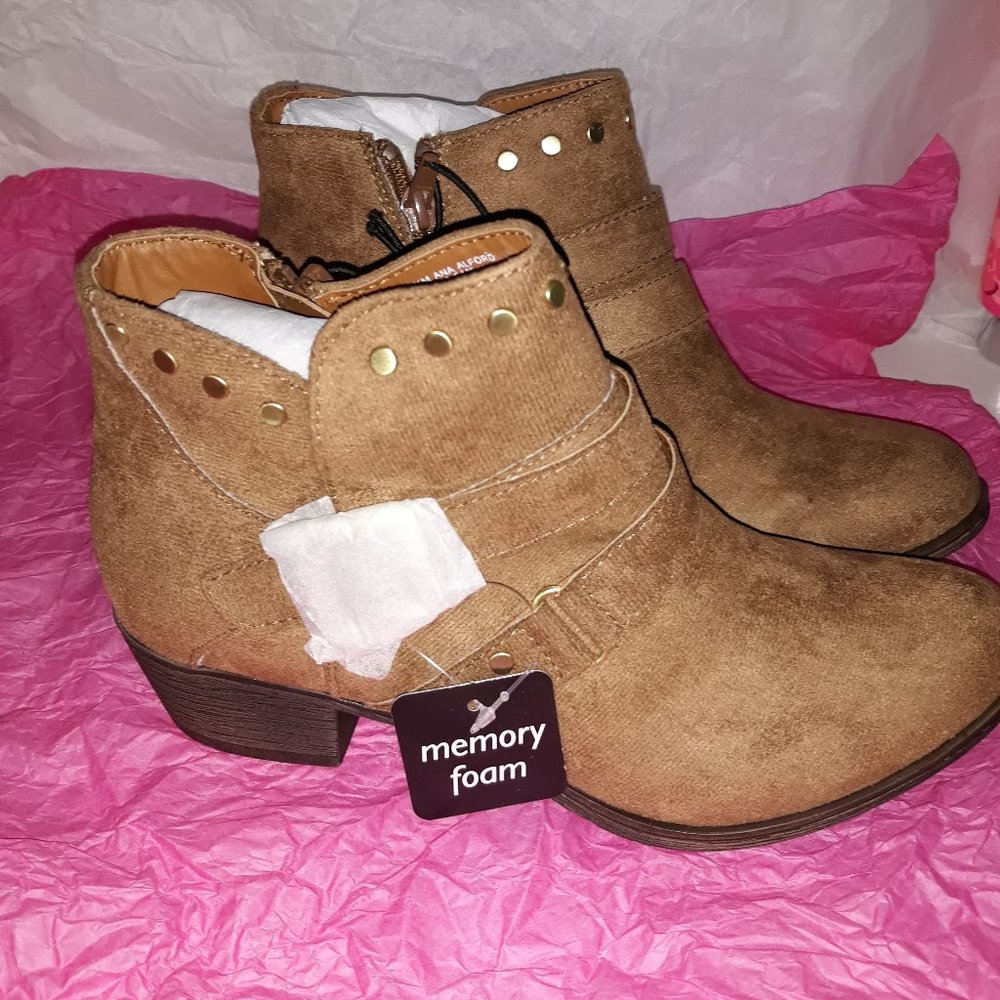Stacked Heel Boots